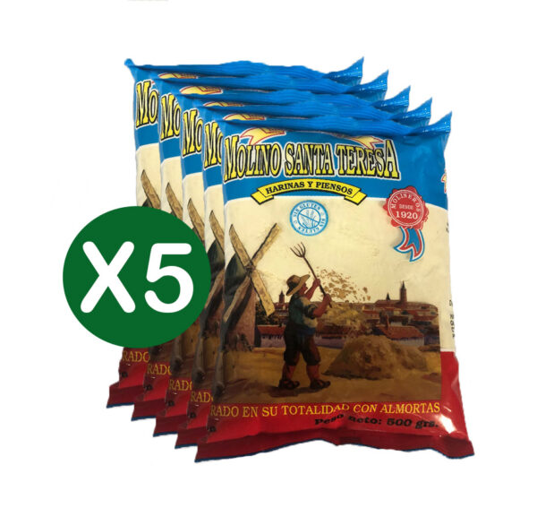 HARINA DE ALMORTAS MOLINO DE SANTA TERESA 500GRS x 5