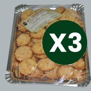 3 BANDEJAS DE TORTILLAS DE ALMENDRA