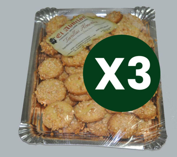 3 BANDEJAS DE TORTILLAS DE ALMENDRA