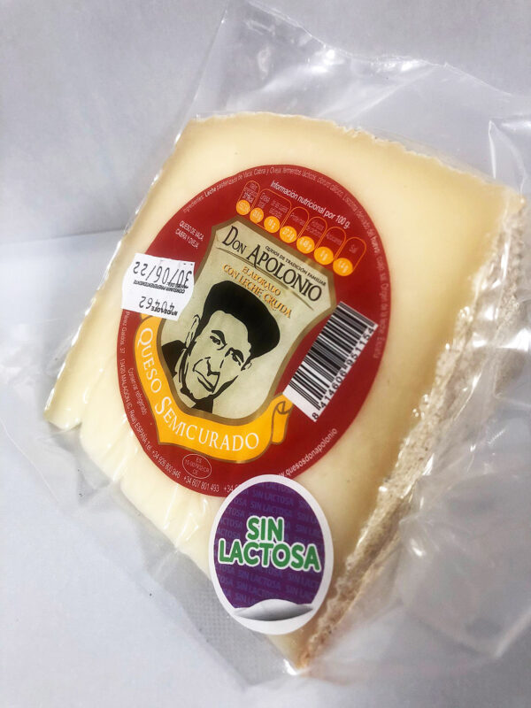 4 CUÑAS DE QUESO SIN LACTOSA DON APOLONIO - Imagen 2