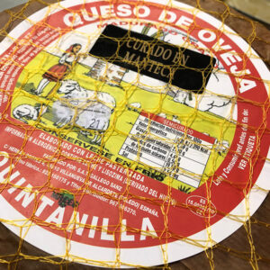 QUESO DE OVEJA SEMICURADO QUINTANILLA EN MANTECA DE CERDO 1,750KG