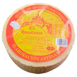 QUESO DE OVEJA 3KG SEMICURADO EL HONTANAR ELABORACIÓN ARTESANAL