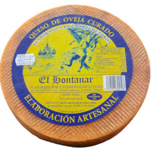 QUESO DE OVEJA 3KG CURADO EL HONTANAR ELABORACIÓN ARTESANAL